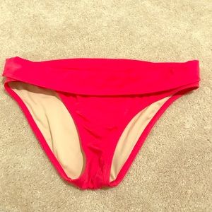 Victoria Secret bright pink swim bottom Medium